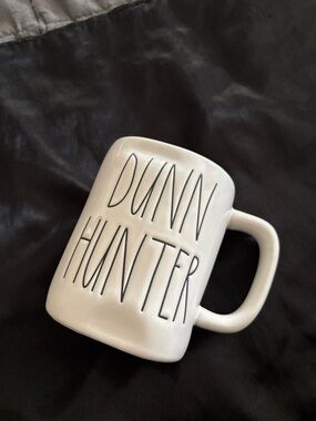 Dunn Hunter White Ceramic Coffee Mug